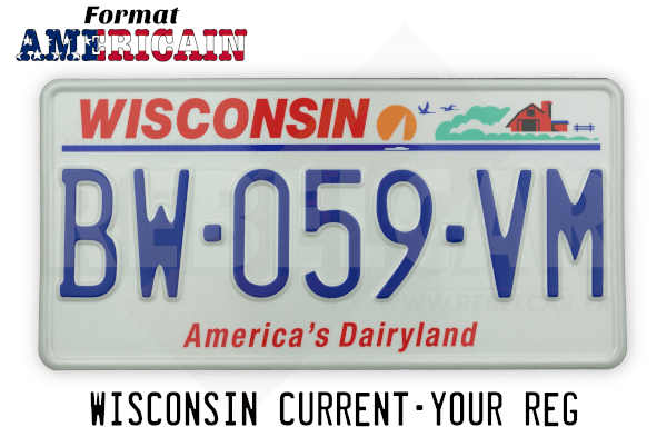 License plate with online name