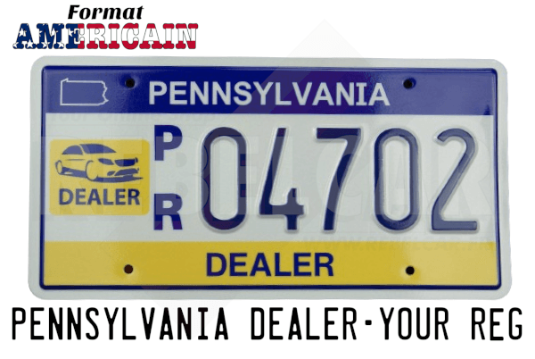 Dealer license plates sale