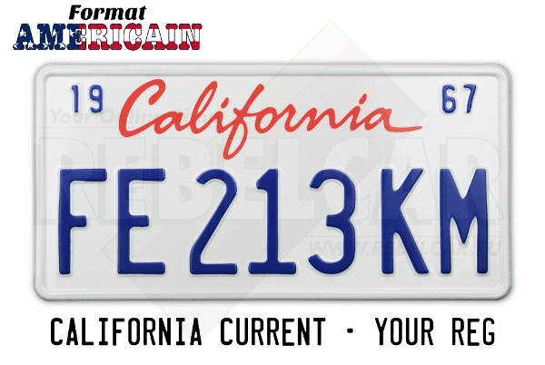 Us California Current White License Plate Aluminu Embossed Us California Current White License Plate Aluminu Embossed