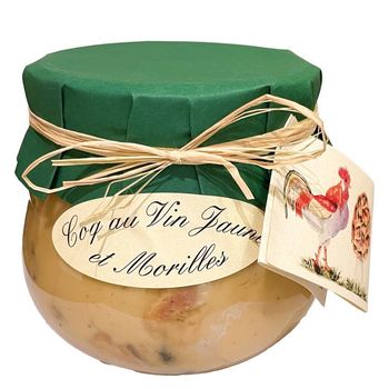 Coq au Vin Jaune et Morilles, 750g