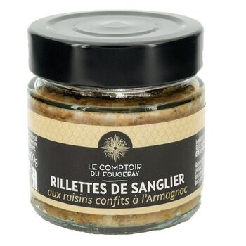 Rillettes de Sanglier, Raisins & Armagnac, 100g