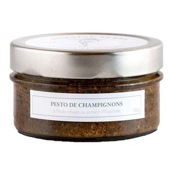 Pesto de Champignons, Huile infusée au piment d'Espelette, 130g
