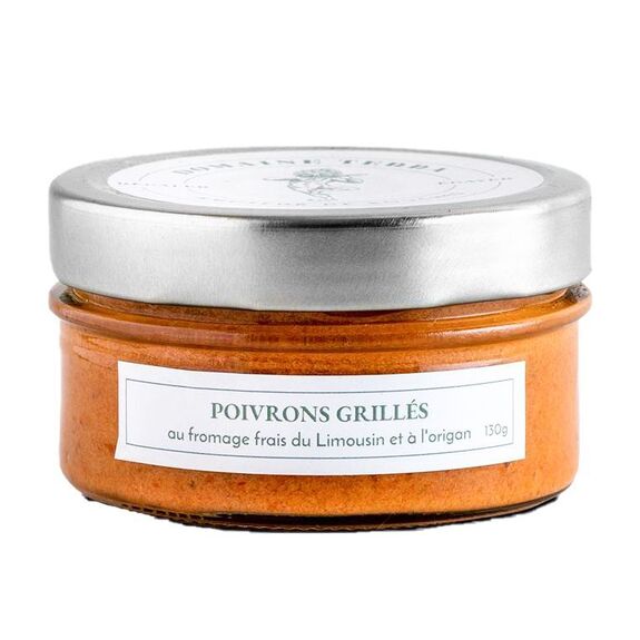 Poivrons grillés au Fromage frais & Origan, 130g