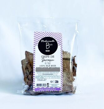 Chips de Sarrasin à l'ail, 80g