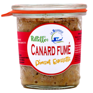 Rillettes de Canard Fumé et Piment d'Espelette, 100g