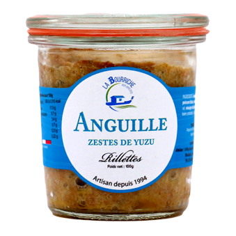 Rillettes Anguille Sauvage Zeste de Yuzu et Baies de Sancho, 100g