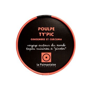 Tapas Poulpe Gingembre et Curcuma, 100g
