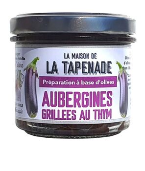 Aubergines grillées au thym by la Maison de la Tapenade, 100g