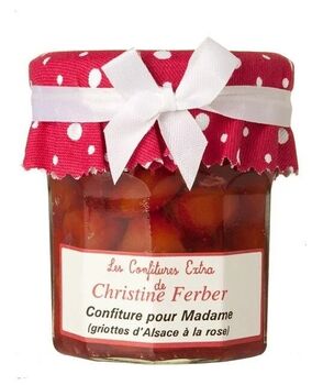 Confiture Christine Ferber Madame, Griotte et Rose , Extra 220g