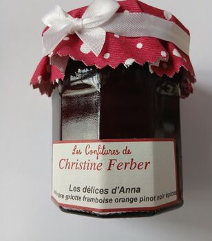 Confiture Christine Ferber Délices d'Anna - Cassis Mûre Griotte Framboise Orange , Fine 220g