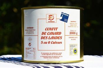 Confit de canard, 6 cuisses, 2kg