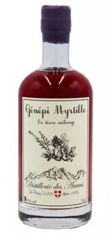 Liqueur de génépi myrtille de la Distillerie des Aravis, 50cl