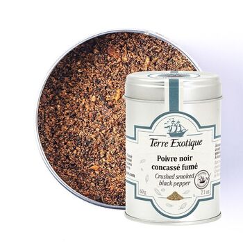 Poivre Noir Concassé Fumé, 60g