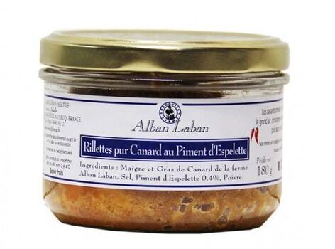 Rillettes au Piment d'Espelette, 180g
