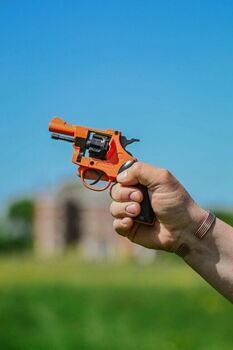Pistolet balles à blanc 6mm Orange