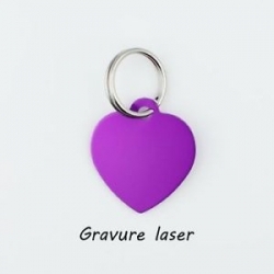 Médaille en aluminium Coeurs