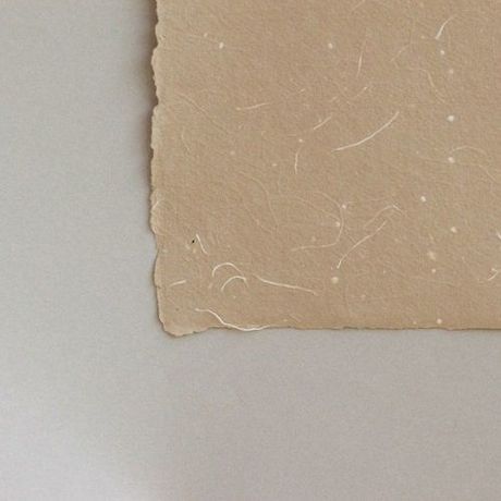 FEUILLE DE COULEUR CHINEE MARRON CLAIR - FORMAT JESUS