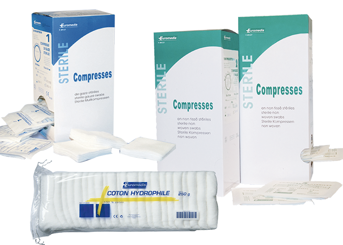 COTONS, COMPRESSES ET GAZE