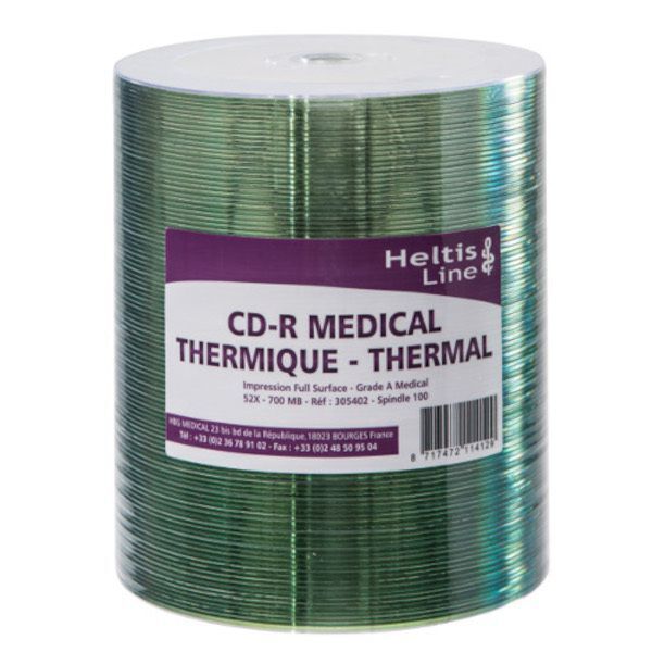 CD-R JET D'ENCRE HELTIS LINE GRADE A MEDICAL