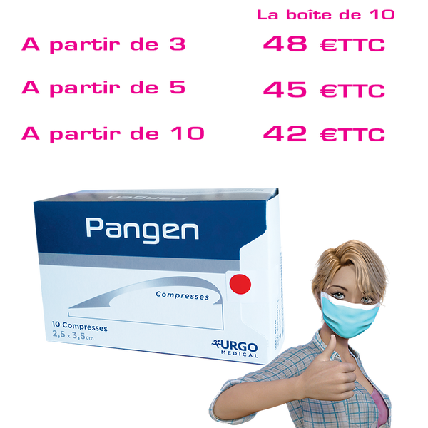 Compresse hémostatique Pangen résorbable stérile