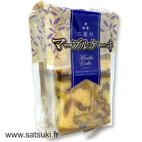 Gateau Japonais Castella Marbre 4pcs Sanseisha Gateau Japonais Castella Marbre 4pcs Sanseisha
