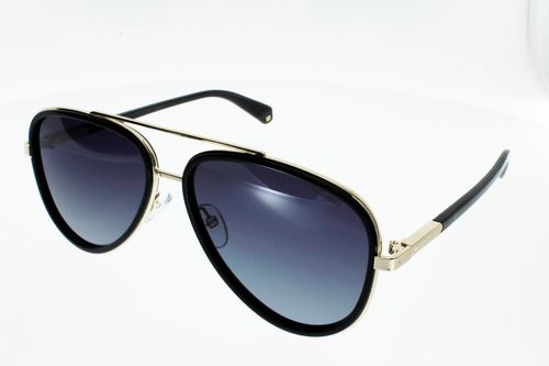 Polaroid 2073 Lunettes Pilote Soleil Noir New De Brillant Doré Pld c3T1FKJl