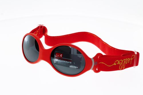 Lunettes De Soleil Bebe 0 A 18 Mois Sangle Reglable Et Elastique Julbo Loop S Corail Et Gris