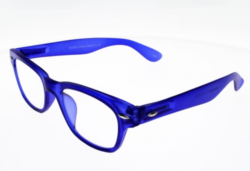 I Need You Lunettes de Lecture LOUPE Woody Bleu avec Branches Flex Mixte avec Etui loupe:+1.0