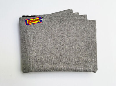 Coupon Tissu Caviar Chiné Ameublement Gris Clair