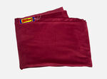 Coupon Tissu Velours Lisse Bordeaux