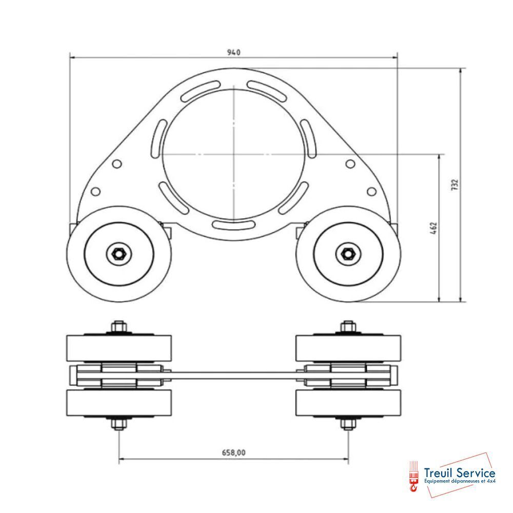 Chariot remorquage PL Truck Skate