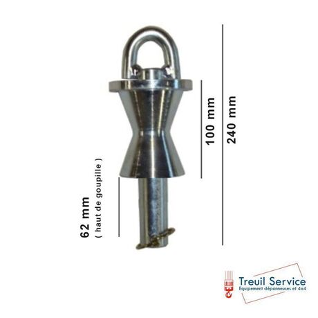 Poulie de renvoi pour plateau