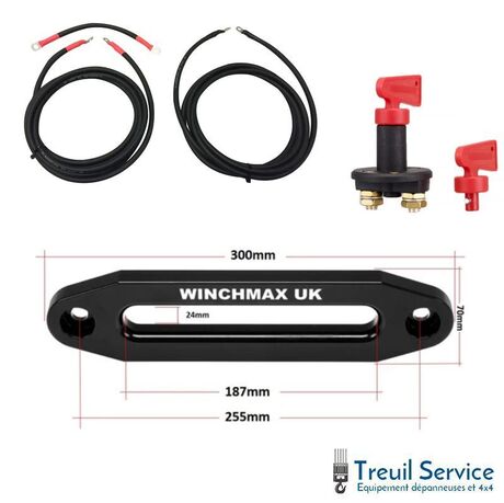 Kit Pare-chocs + Treuil 6.120SL Corde synthétique