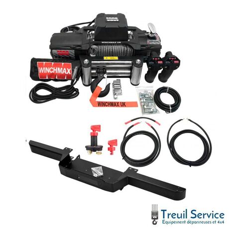 Kit Pare-chocs + Treuil 6.120SL Câble acier