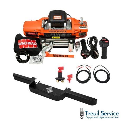 Kit Pare-chocs + Treuil 6.120SL Câble acier