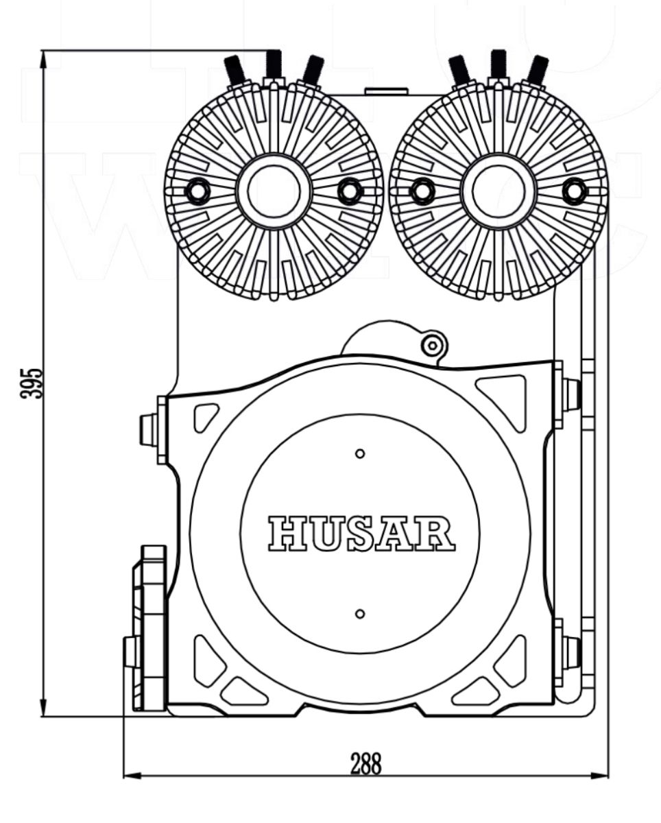 HUSAR BST RS12000 12V DIMENSIONS