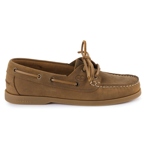 Ladies Galion tan nubuck boat shoes