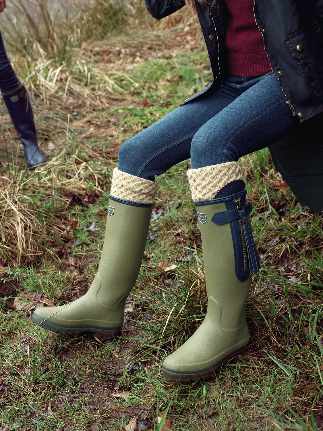 Bottes Basses Le Chameau Taille 45 – Doublure Néoprène, Vertes, Neuves Avec Emballage