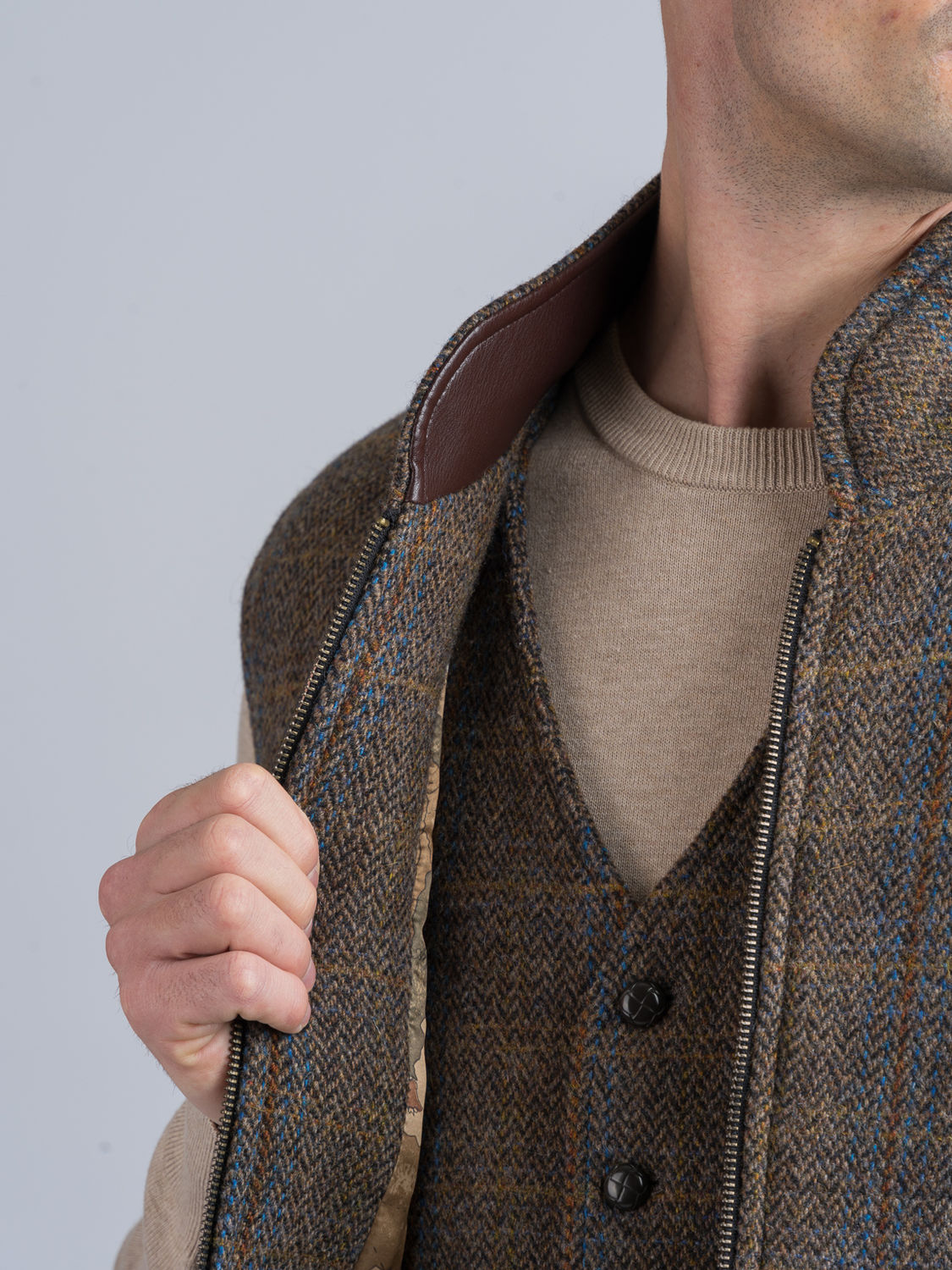 Veste Enfant Saddlemaster Tweed Marron Chasse – Taille 28 – Neuve Avec Étiquette