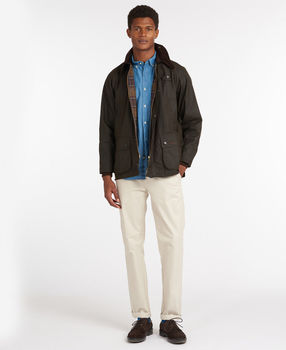 Beacon sports olive wax jacket