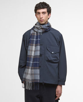 Echarpe Galingale grey midnight tartan
