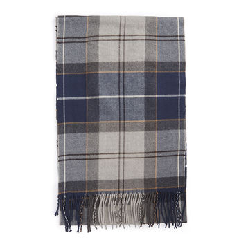 Echarpe Galingale grey midnight tartan