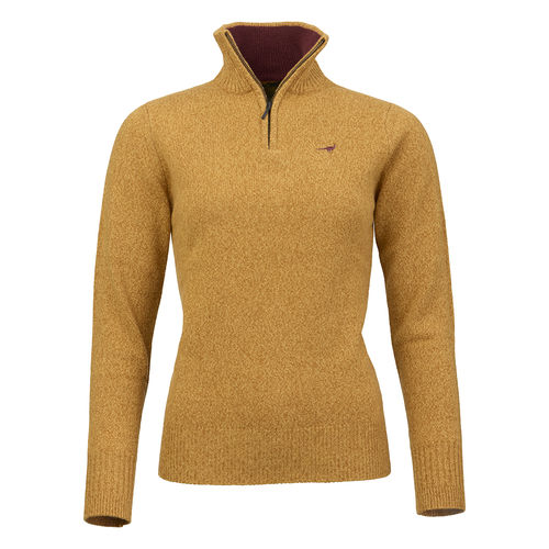 Pull lambswool tyne 1/4 zip femme 5 coloris