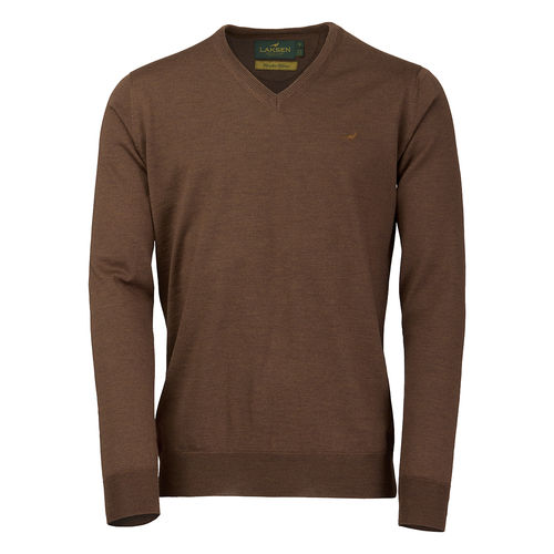 Pull mérino sussex col V 5 coloris 2025