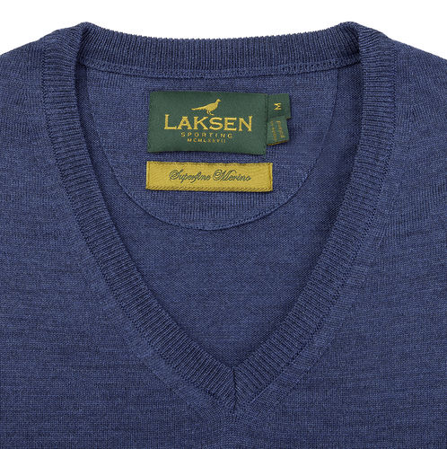 Pull mérino sussex col V 5 coloris 2025