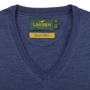 Pull mérino sussex col V 5 coloris 2025