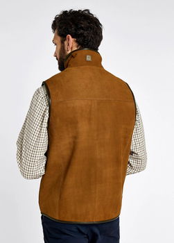 Dunhill tan leather waistcoat