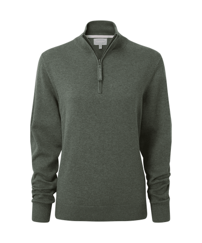 Pull Polperro femme 1/4 zip coton prima 2 coloris