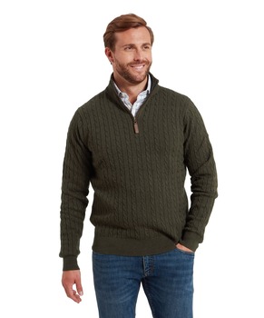 Pull coton cashmere Calton 1/4 zip 3 coloris