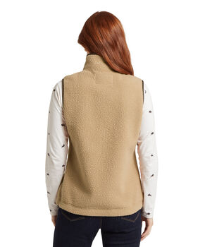 Gilet polaire Lyndon retro tan femme